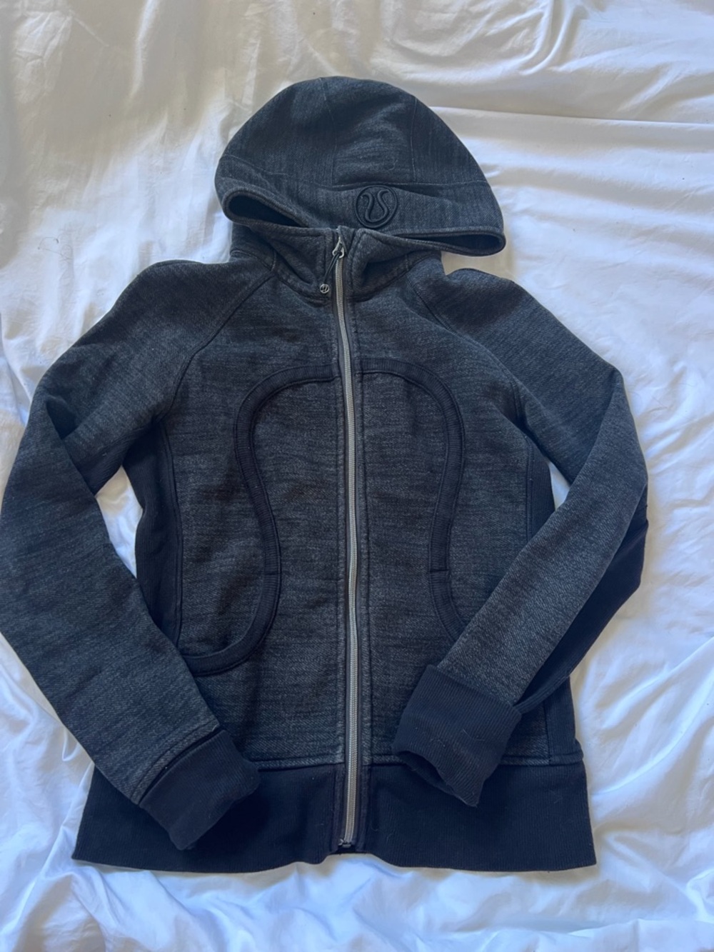 lululemon athletica Scuba Charcoal Full-Zip Hooded Jacket